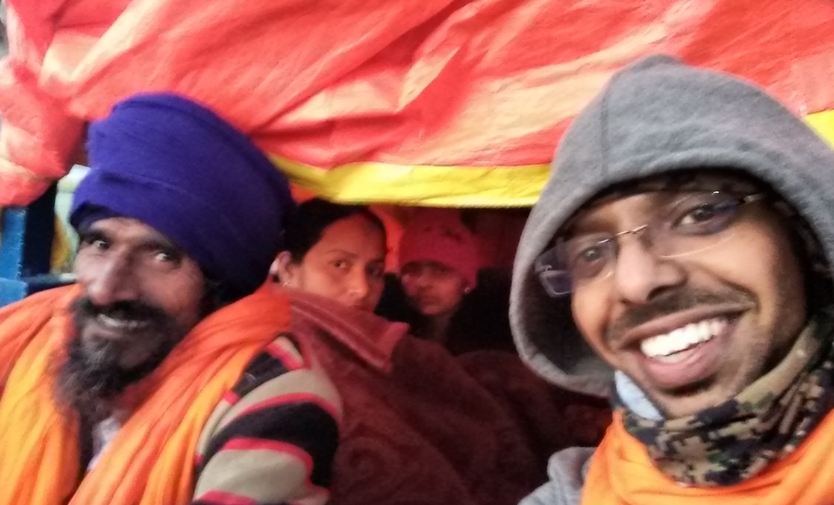 Take a break during the rain at Dera Baba Nanak