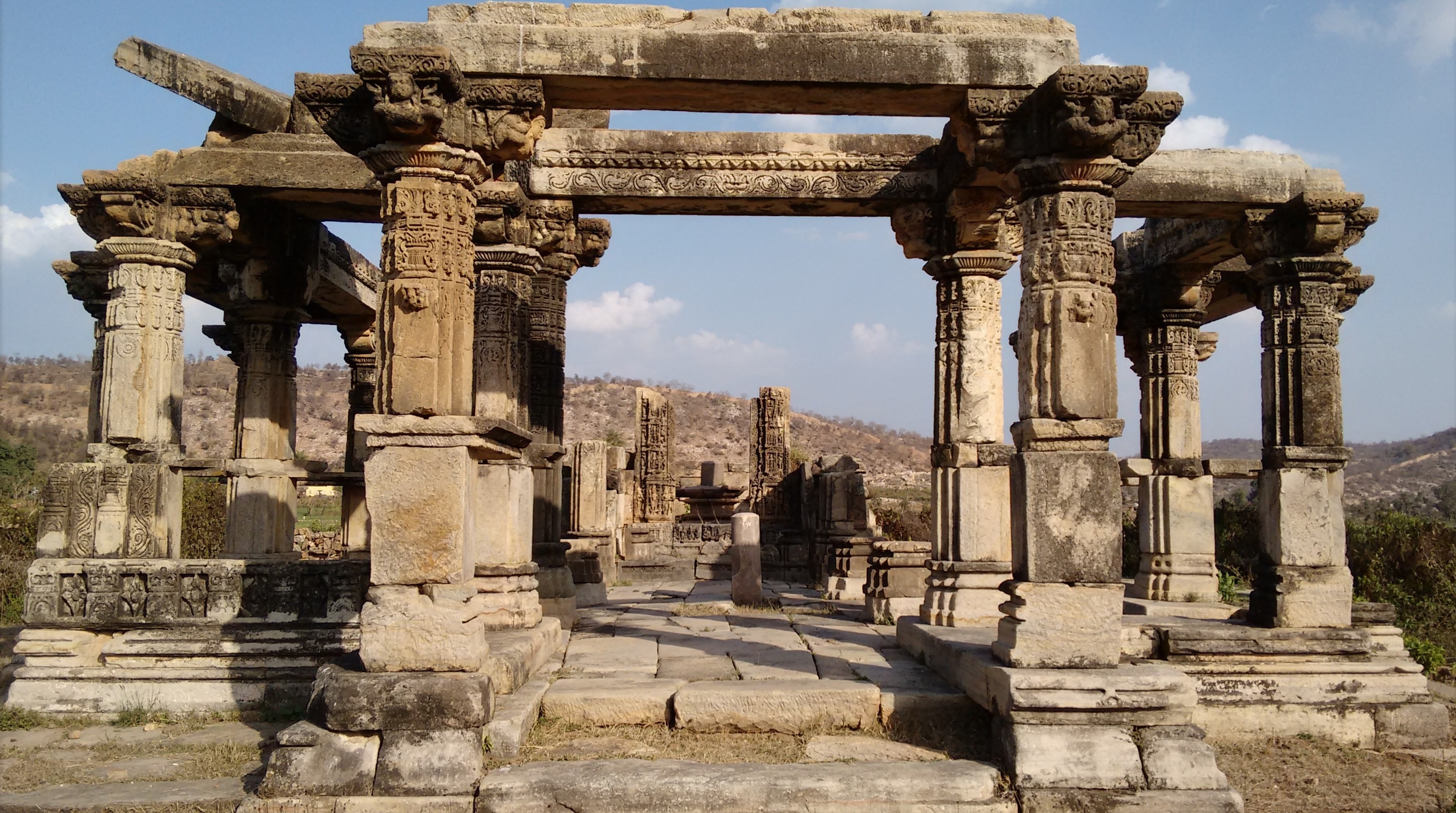 Ancient temple ruins at Rusirani