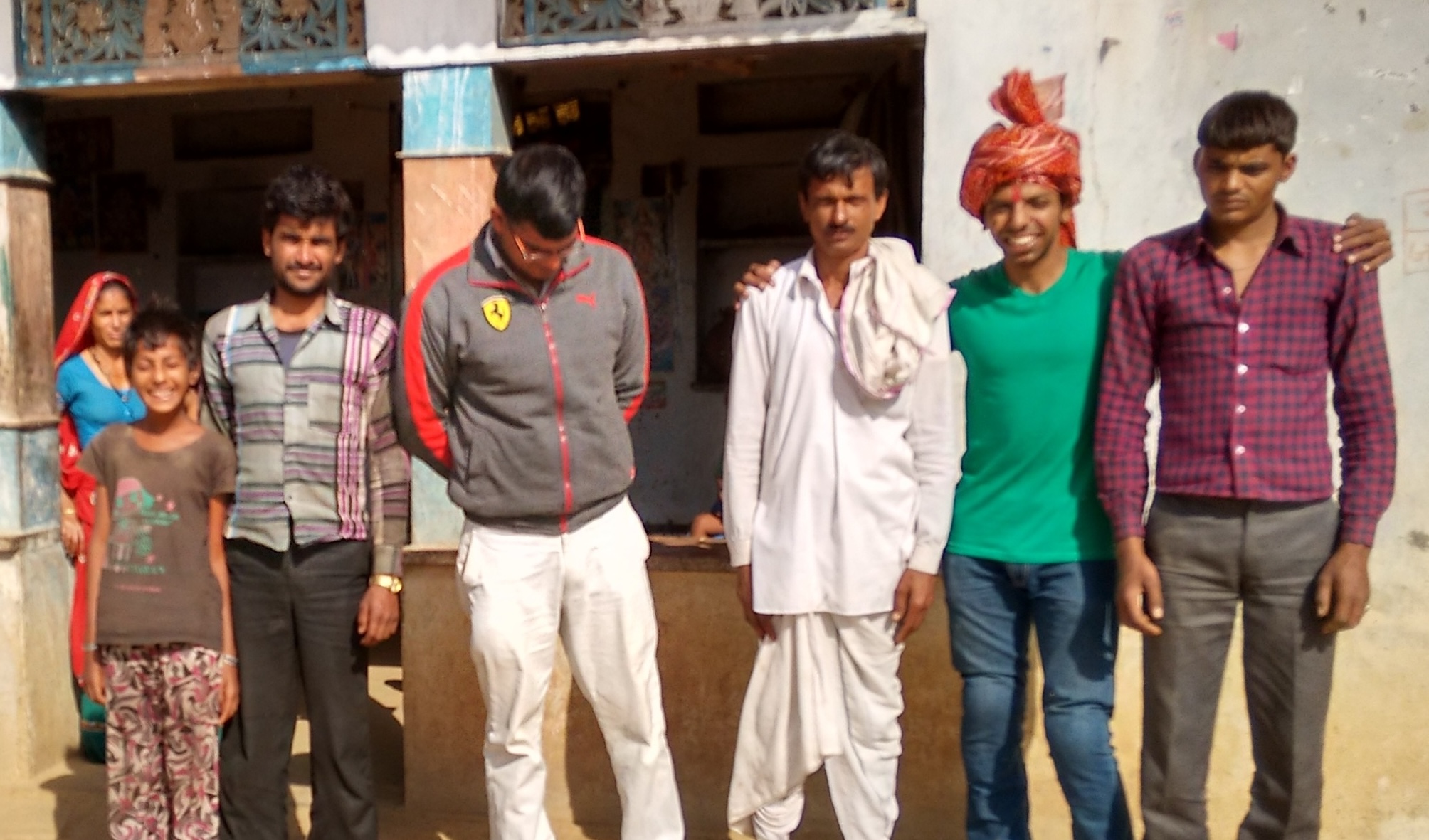 Farewell at the village