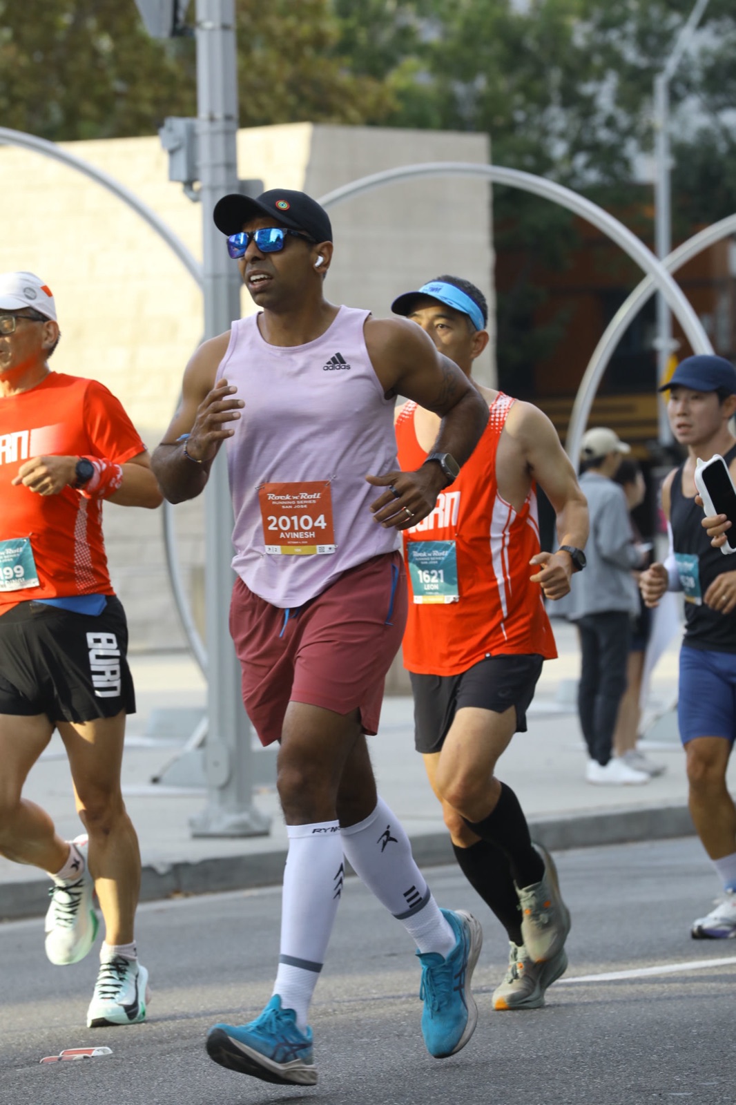 Rock 'n' Roll San Jose 10K 2026 — running on the course