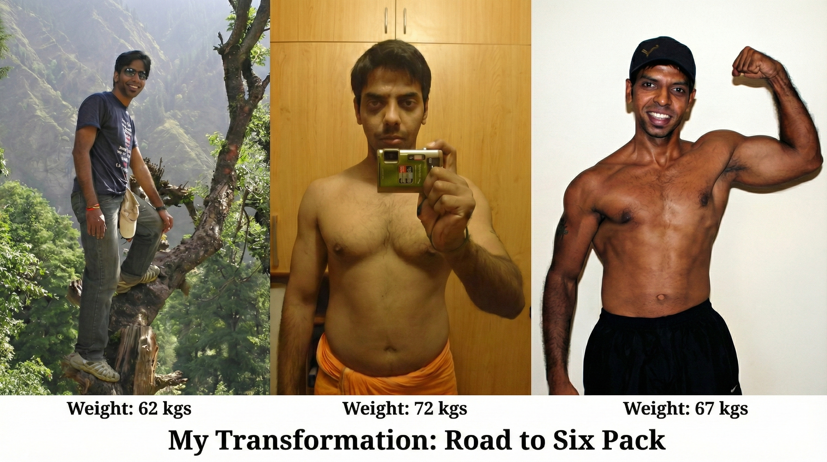 My Transformation: Skinny -> Bulky -> Ripped